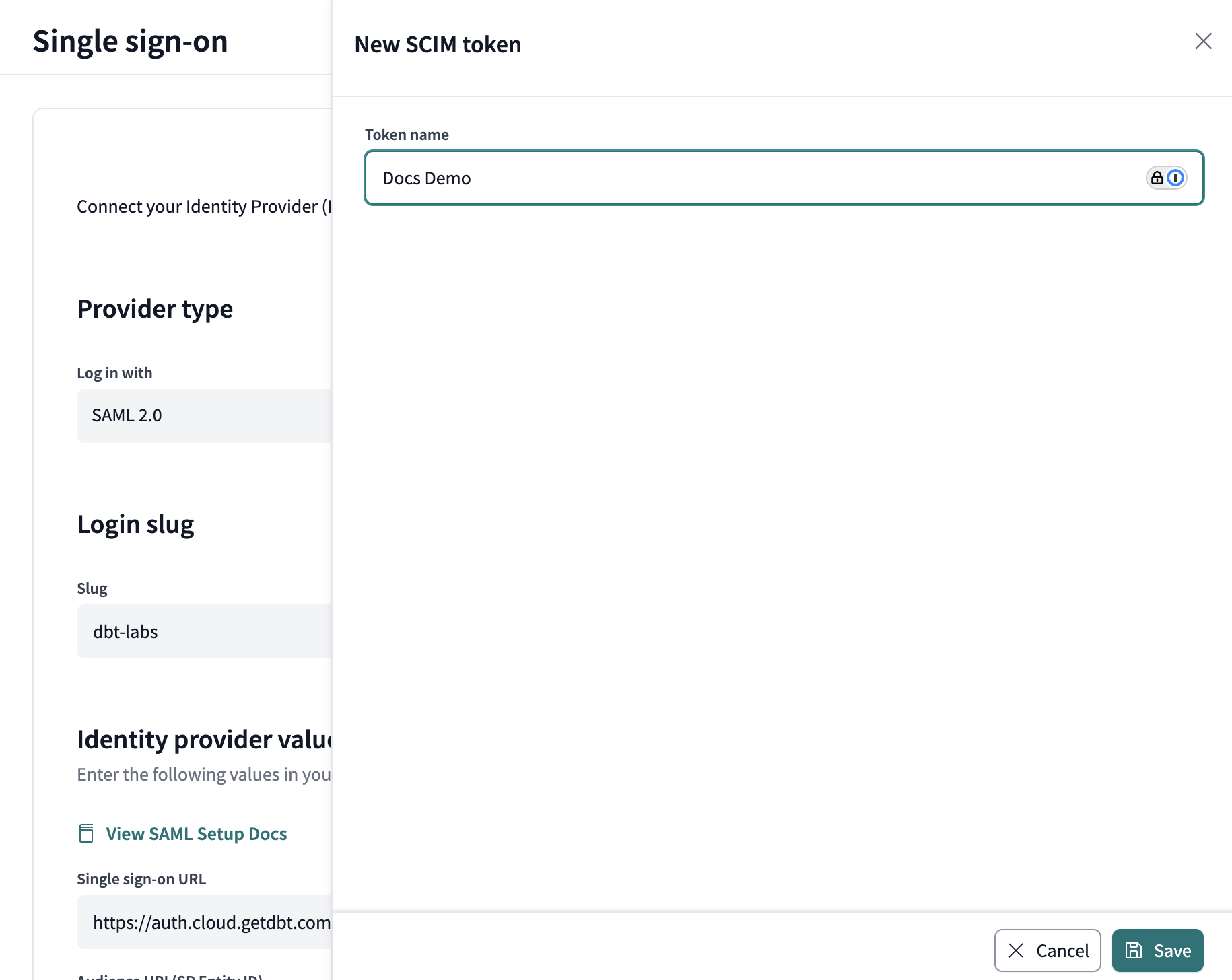 Give your token and identifier. Give your token and identifier.