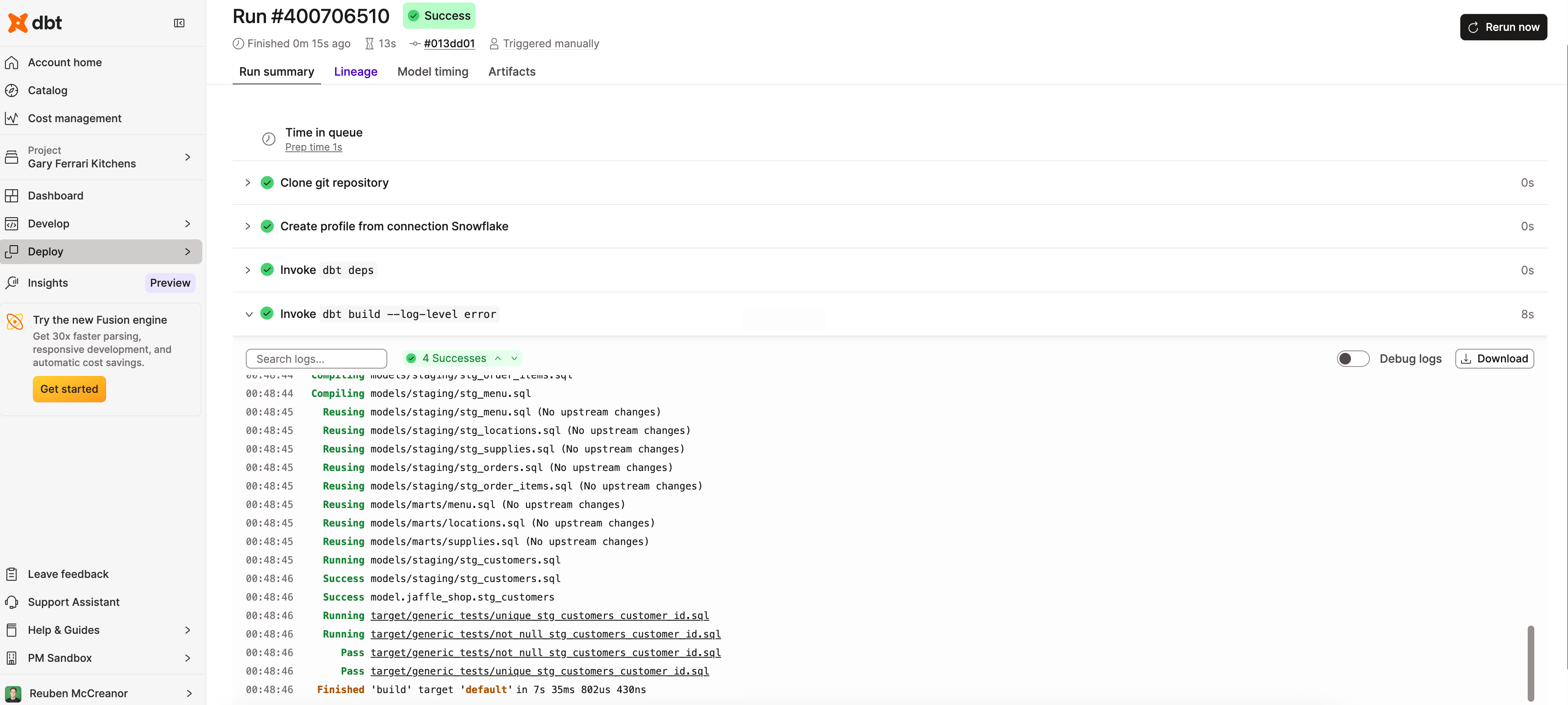 Example logs for state-aware orchestration Example logs for state-aware orchestration
